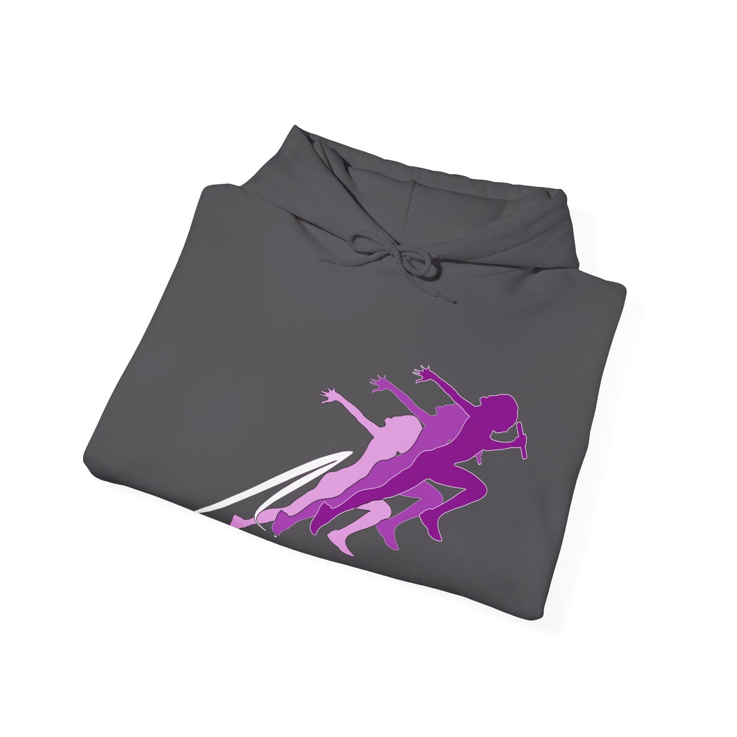 Running Woman Pink Heavy Blend™ Hooded Sweatshirt