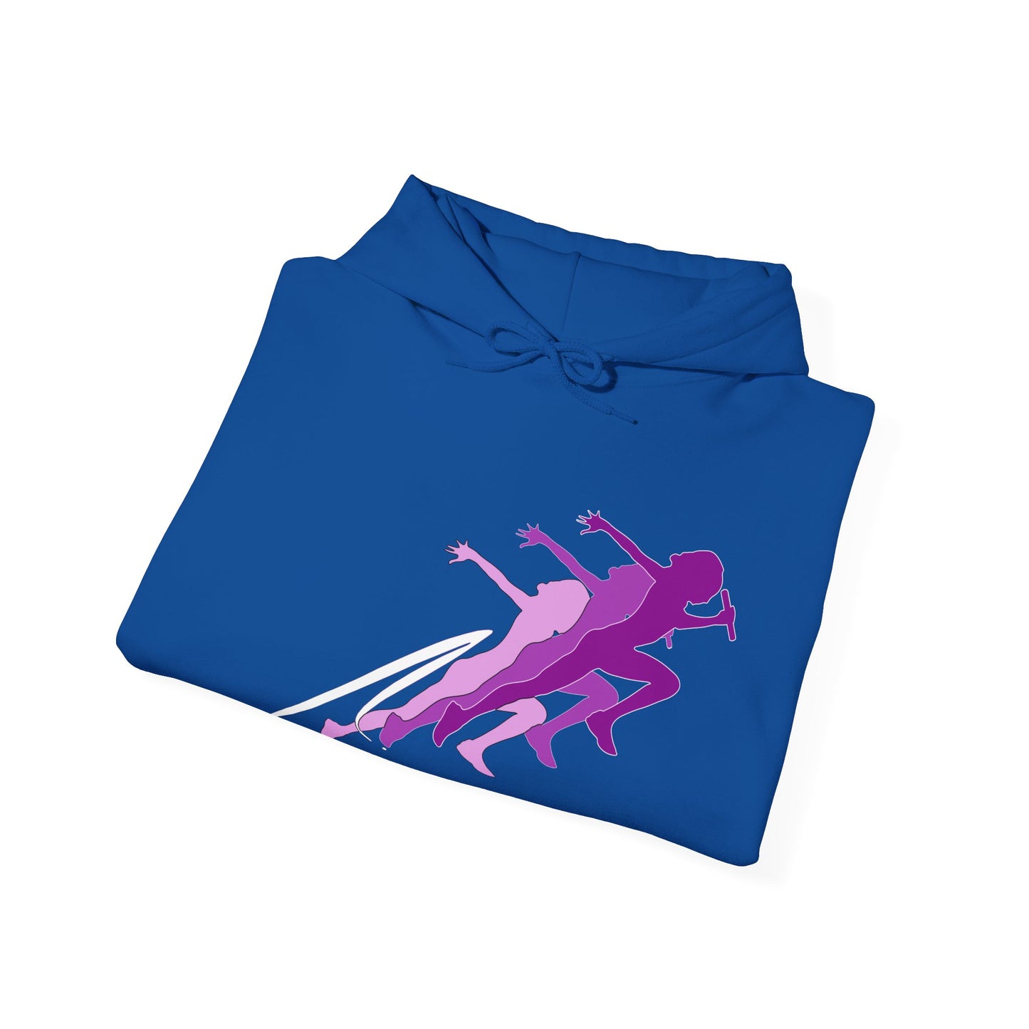 Running Woman Pink Heavy Blend™ Hooded Sweatshirt