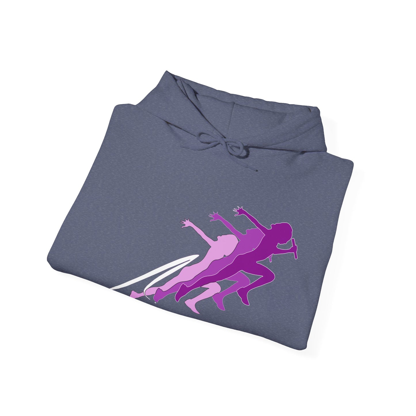 Running Woman Pink Heavy Blend™ Hooded Sweatshirt