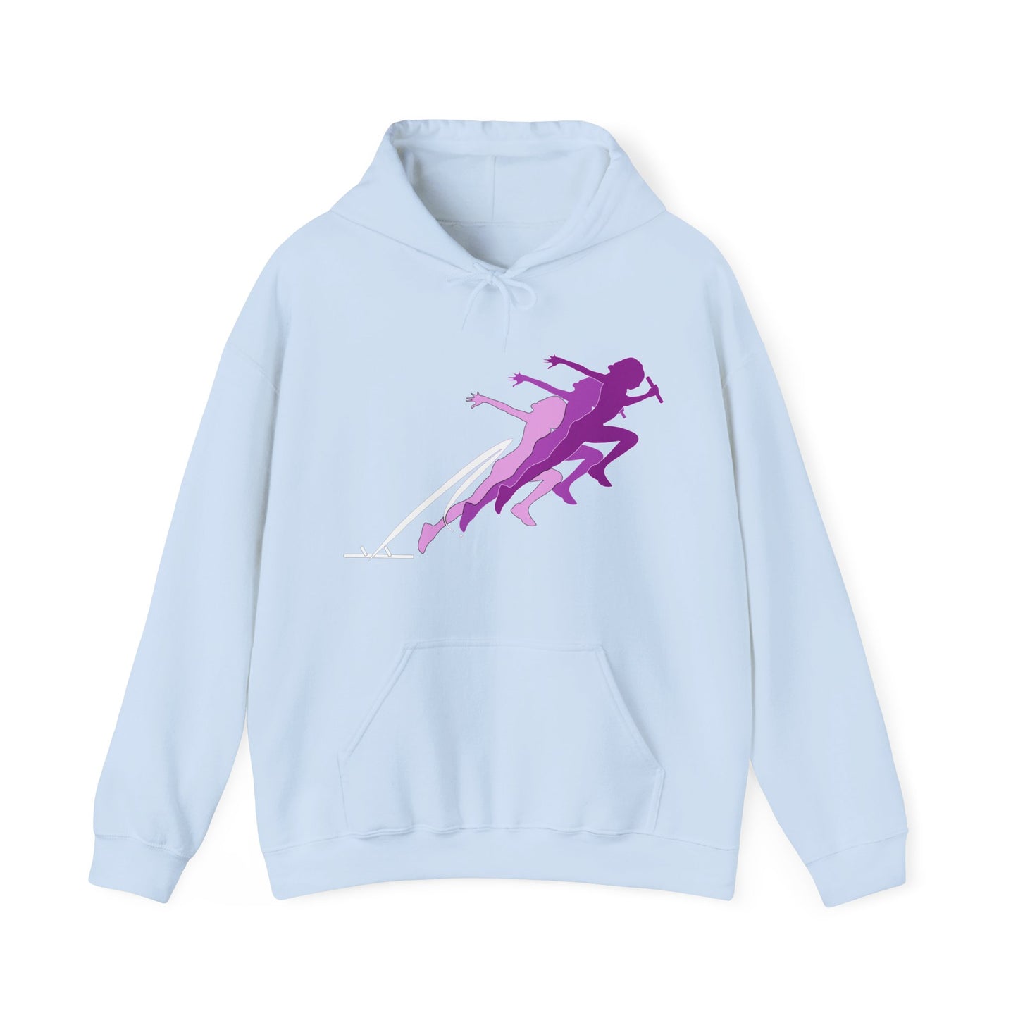 Running Woman Pink Heavy Blend™ Hooded Sweatshirt
