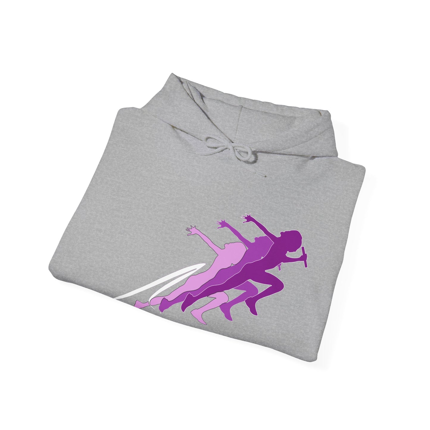 Running Woman Pink Heavy Blend™ Hooded Sweatshirt