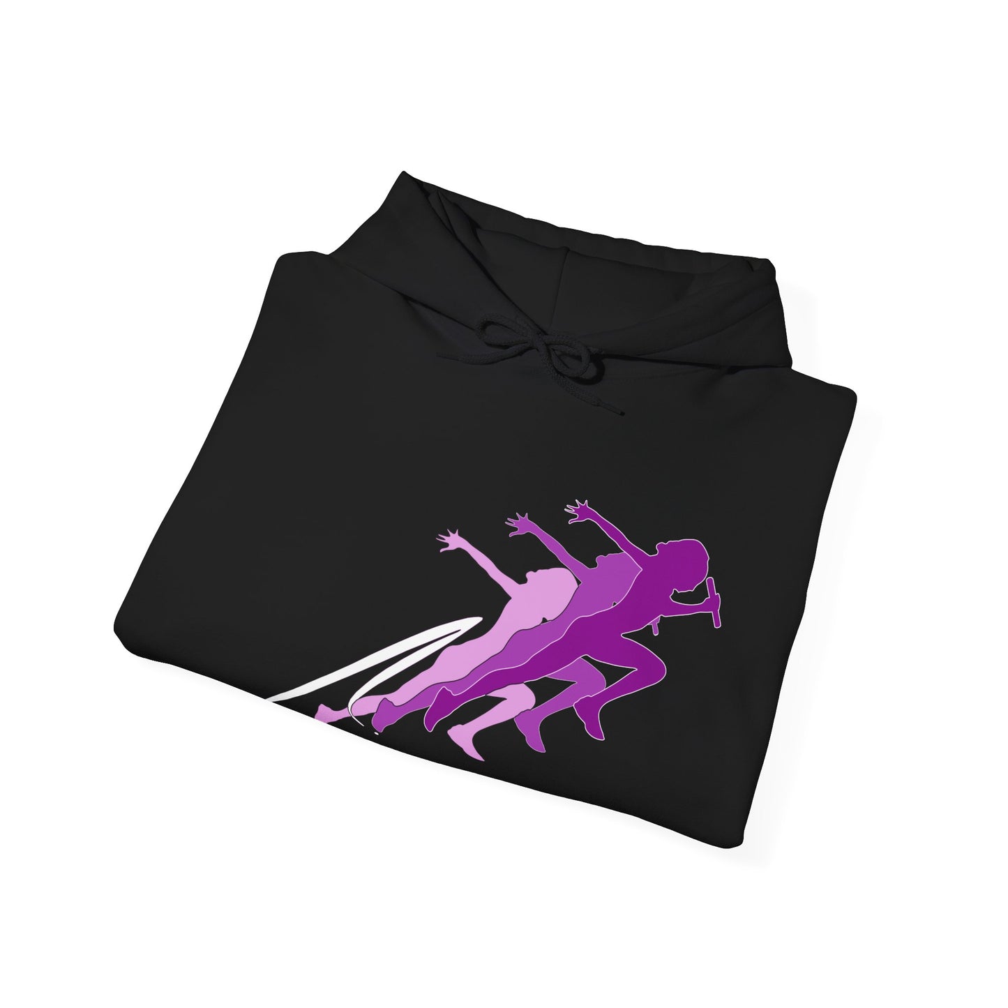 Running Woman Pink Heavy Blend™ Hooded Sweatshirt