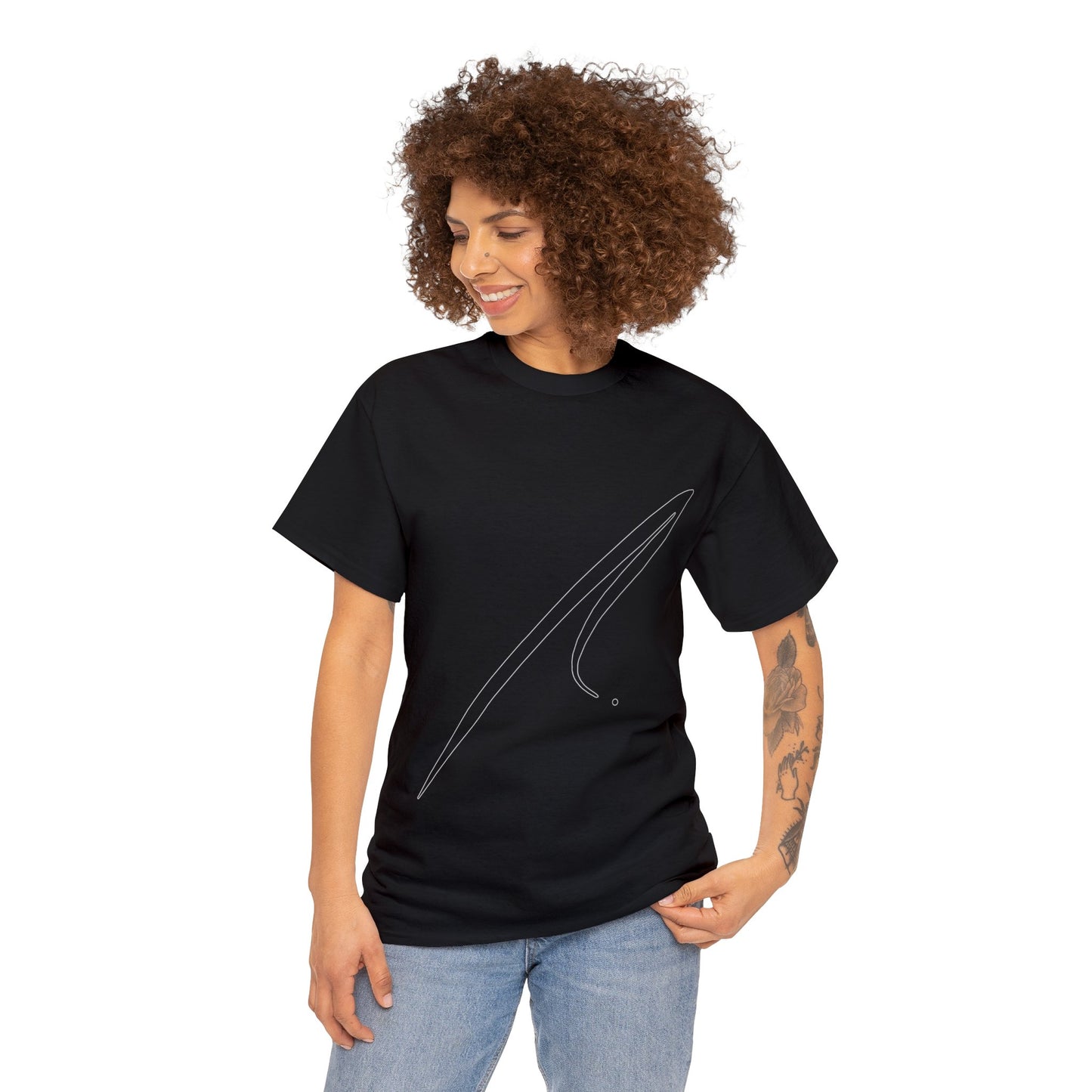 AFXIZI Center Logo Unisex Heavy Cotton Tee